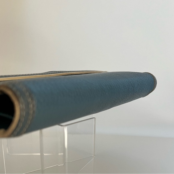 LOUIS VUITTON SUHALI Blue PORTE TRESOR Continental Wallet Pre Loved Condition - Picture 7 of 14